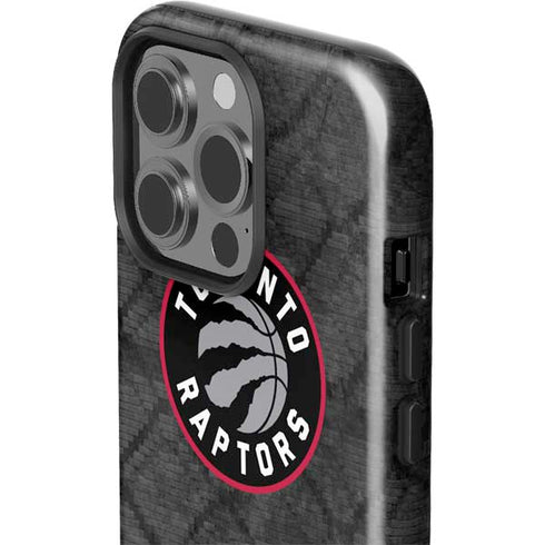 NBA Toronto Raptors Black Rust iPhone 15 Pro Impact Case