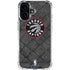 NBA Toronto Raptors Black Rust iPhone 16 Clear Case