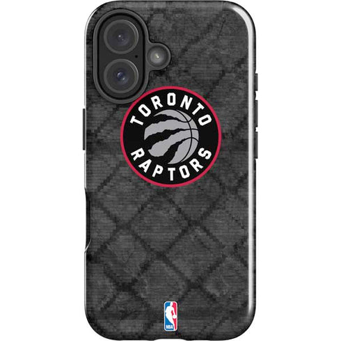 NBA Toronto Raptors Black Rust iPhone 16 Impact Case