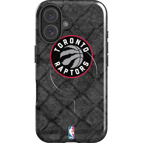 NBA Toronto Raptors Black Rust iPhone 16 Magsafe Impact Case