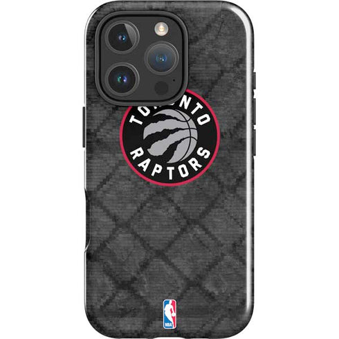 NBA Toronto Raptors Black Rust iPhone 16 Pro Impact Case