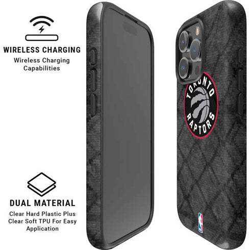 NBA Toronto Raptors Black Rust iPhone 16 Pro Magsafe Impact Case