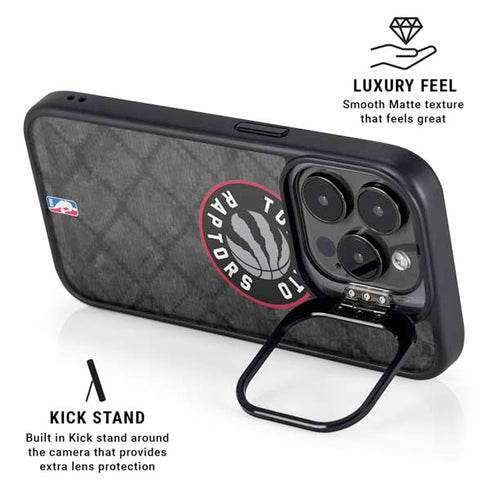NBA Toronto Raptors Black Rust iPhone 16 Pro Max Kickstand Case