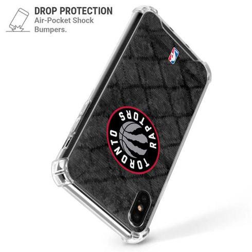NBA Toronto Raptors Black Rust iPhone X/XS Clear Case