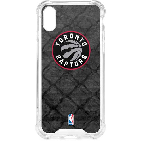 NBA Toronto Raptors Black Rust iPhone XS Clear Case