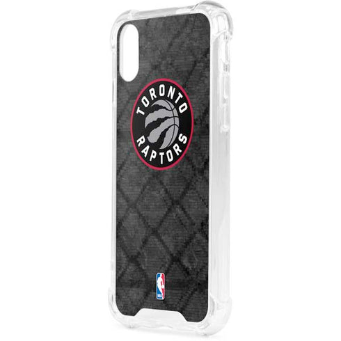 NBA Toronto Raptors Black Rust iPhone XS Clear Case
