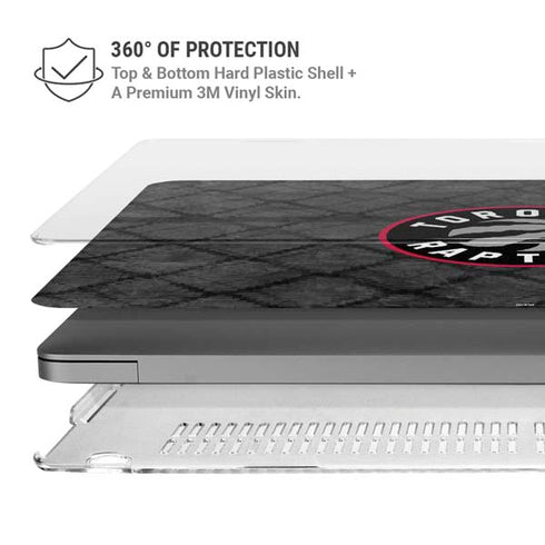 NBA Toronto Raptors Black Rust MacBook Pro 14in (2021-24) Case plus Skin