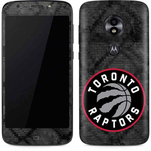 NBA Toronto Raptors Black Rust Moto E5 Play Skin