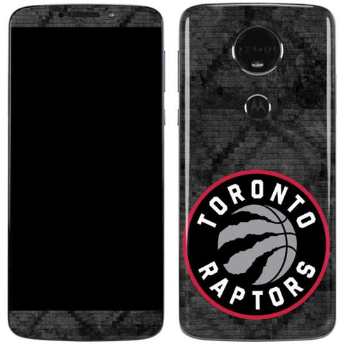 NBA Toronto Raptors Black Rust Moto E5 Plus Skin