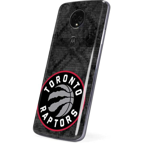 NBA Toronto Raptors Black Rust Moto E5 Plus Skin