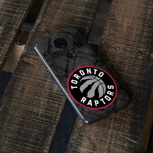 NBA Toronto Raptors Black Rust Moto E5 Plus Skin