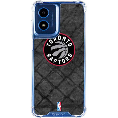 NBA Toronto Raptors Black Rust Moto G 5G (2024) Clear Case