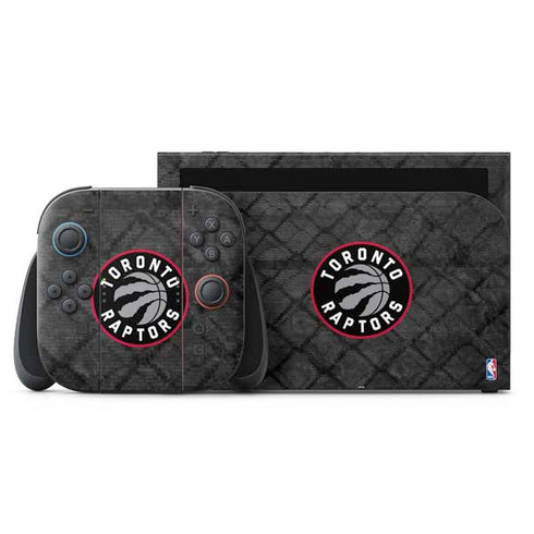 NBA Toronto Raptors Black Rust Nintendo Switch 2 (2025) with Joy-Con Skin