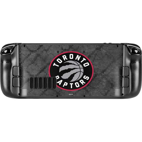 NBA Toronto Raptors Black Rust Steam Deck Handheld Gaming Computer Skin