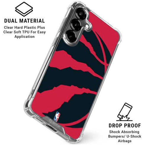 NBA Toronto Raptors Large Logo Galaxy S26 Clear Case