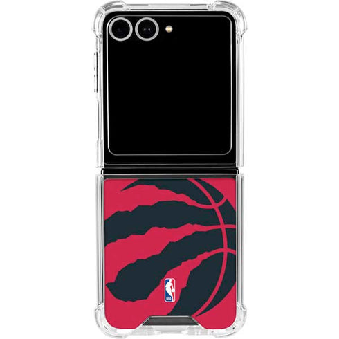 NBA Toronto Raptors Large Logo Galaxy Z Flip7 Clear Case