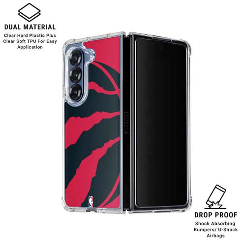 NBA Toronto Raptors Large Logo Galaxy Z Fold6 Clear Case