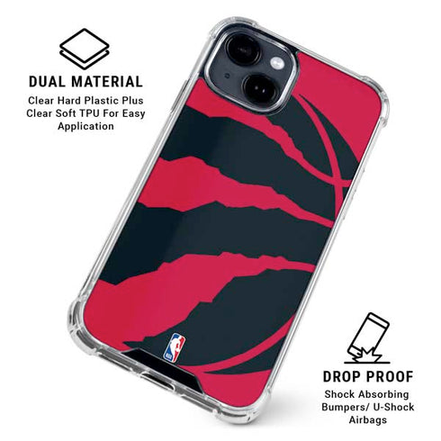 NBA Toronto Raptors Large Logo iPhone 15 Clear Case