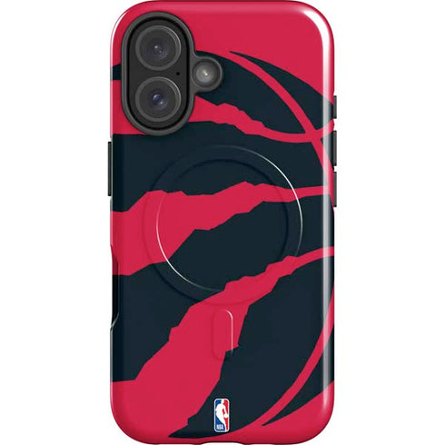NBA Toronto Raptors Large Logo iPhone 16 Magsafe Impact Case