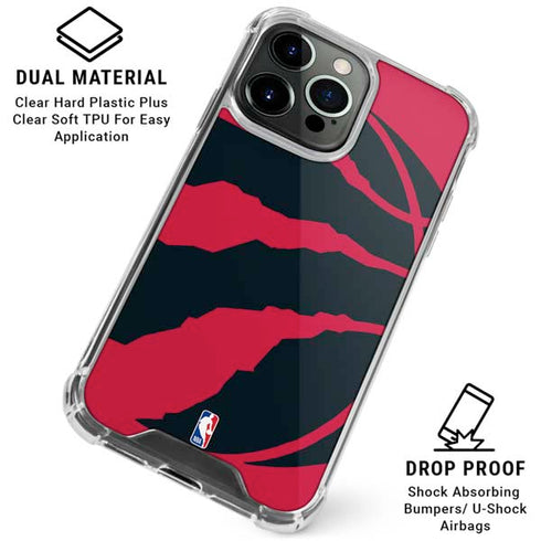 NBA Toronto Raptors Large Logo iPhone 16 Pro Clear Case