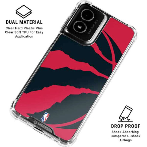 NBA Toronto Raptors Large Logo Moto G Power 5G (2024) Clear Case