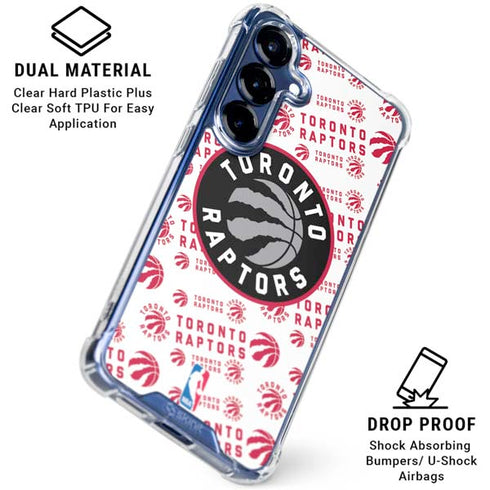 NBA Toronto Raptors Logo Blast Galaxy S25 Plus Clear Case
