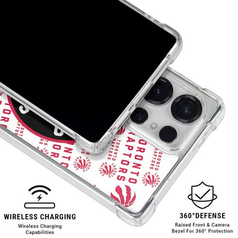 NBA Toronto Raptors Logo Blast Galaxy S25 Ultra Clear Case