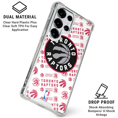 NBA Toronto Raptors Logo Blast Galaxy S25 Ultra Clear Case