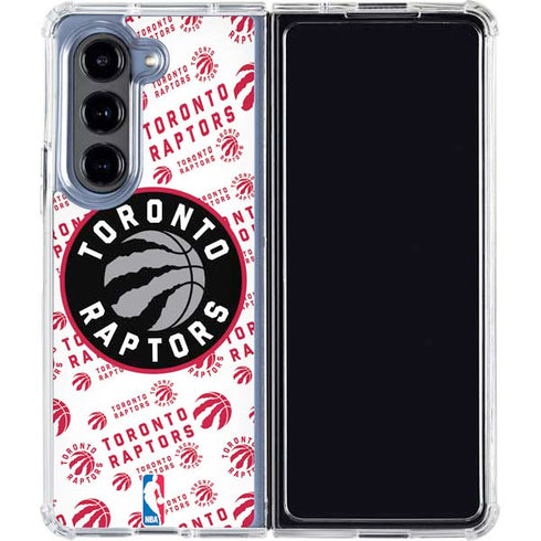 NBA Toronto Raptors Logo Blast Galaxy Z Fold5 5G Clear Case