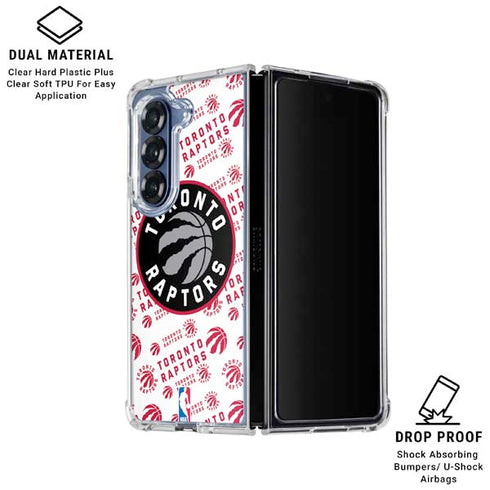 NBA Toronto Raptors Logo Blast Galaxy Z Fold6 Clear Case