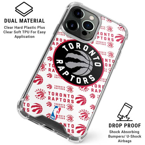 NBA Toronto Raptors Logo Blast iPhone 16 Pro Clear Case
