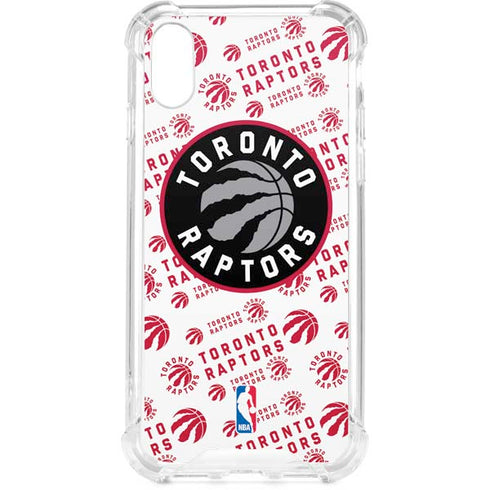 NBA Toronto Raptors Logo Blast iPhone XS Clear Case