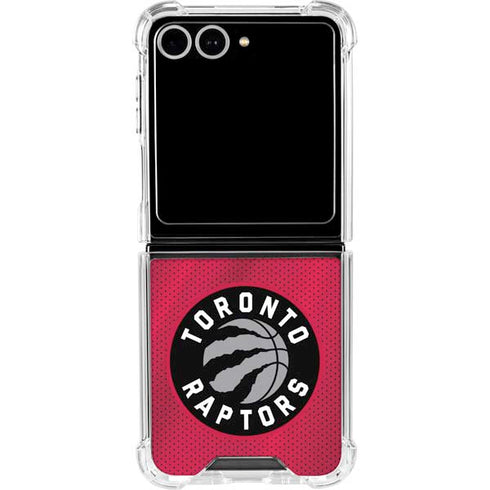 NBA Toronto Raptors Logo Galaxy Z Flip7 Clear Case