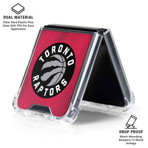 NBA Toronto Raptors Logo Galaxy Z Flip7 Clear Case