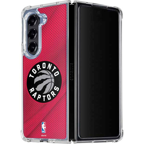 NBA Toronto Raptors Logo Galaxy Z Fold5 5G Clear Case