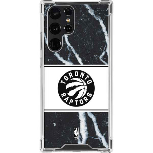 NBA Toronto Raptors Marble Galaxy S23 Ultra Clear Case