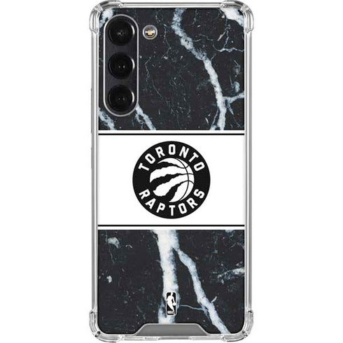 NBA Toronto Raptors Marble Galaxy S24 FE Clear Case