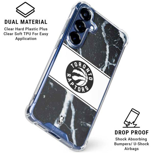 NBA Toronto Raptors Marble Galaxy S25 Clear Case
