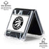 NBA Toronto Raptors Marble Galaxy Z Flip6 Clear Case