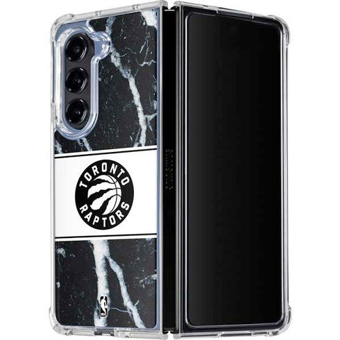NBA Toronto Raptors Marble Galaxy Z Fold5 5G Clear Case