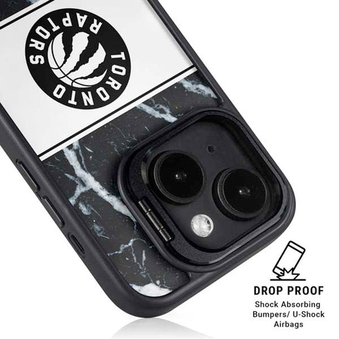 NBA Toronto Raptors Marble iPhone 14 Kickstand Case