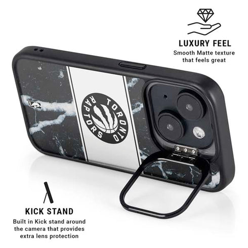 NBA Toronto Raptors Marble iPhone 15 Plus Kickstand Case