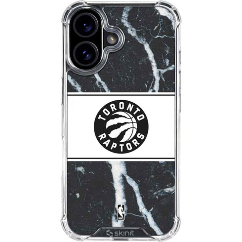 NBA Toronto Raptors Marble iPhone 16 Clear Case