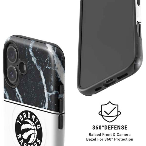 NBA Toronto Raptors Marble iPhone 16 Magsafe Impact Case