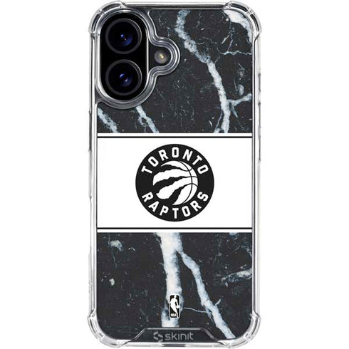 NBA Toronto Raptors Marble iPhone 16 Plus Clear Case