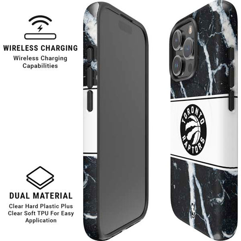 NBA Toronto Raptors Marble iPhone 16 Pro Magsafe Impact Case