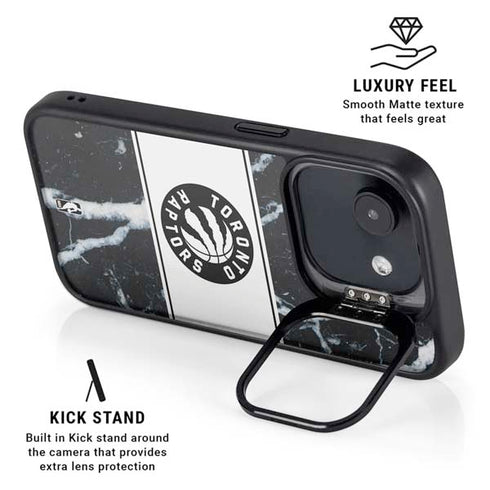 NBA Toronto Raptors Marble iPhone 16e Kickstand Case