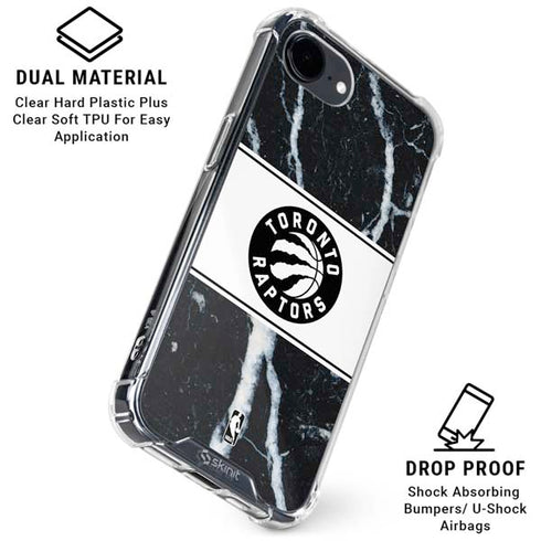 NBA Toronto Raptors Marble iPhone 16e Clear Case