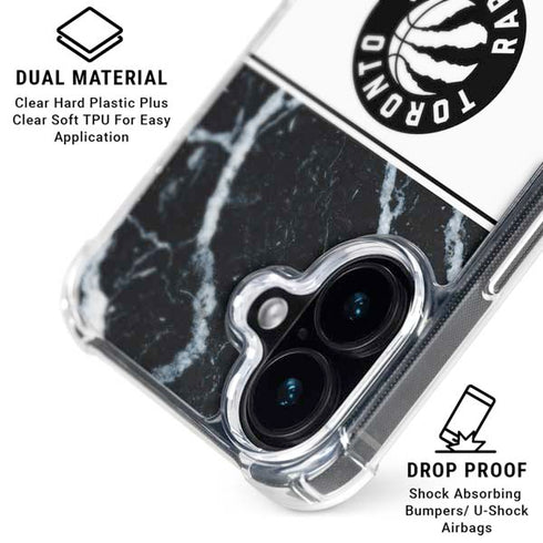 NBA Toronto Raptors Marble iPhone 17 Clear Case