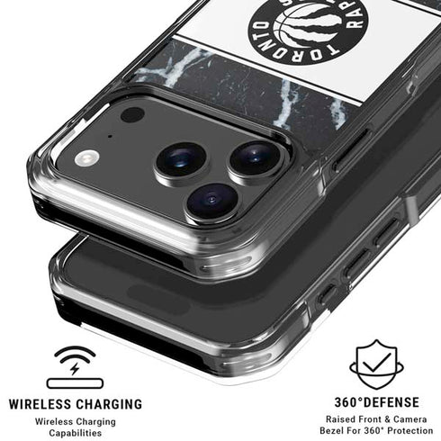 NBA Toronto Raptors Marble iPhone 18 Pro Clear Case